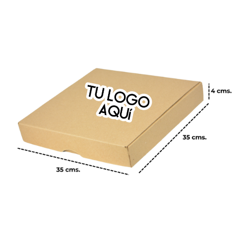 100 Cajas Premium para Pizza impresa con tu LOGO